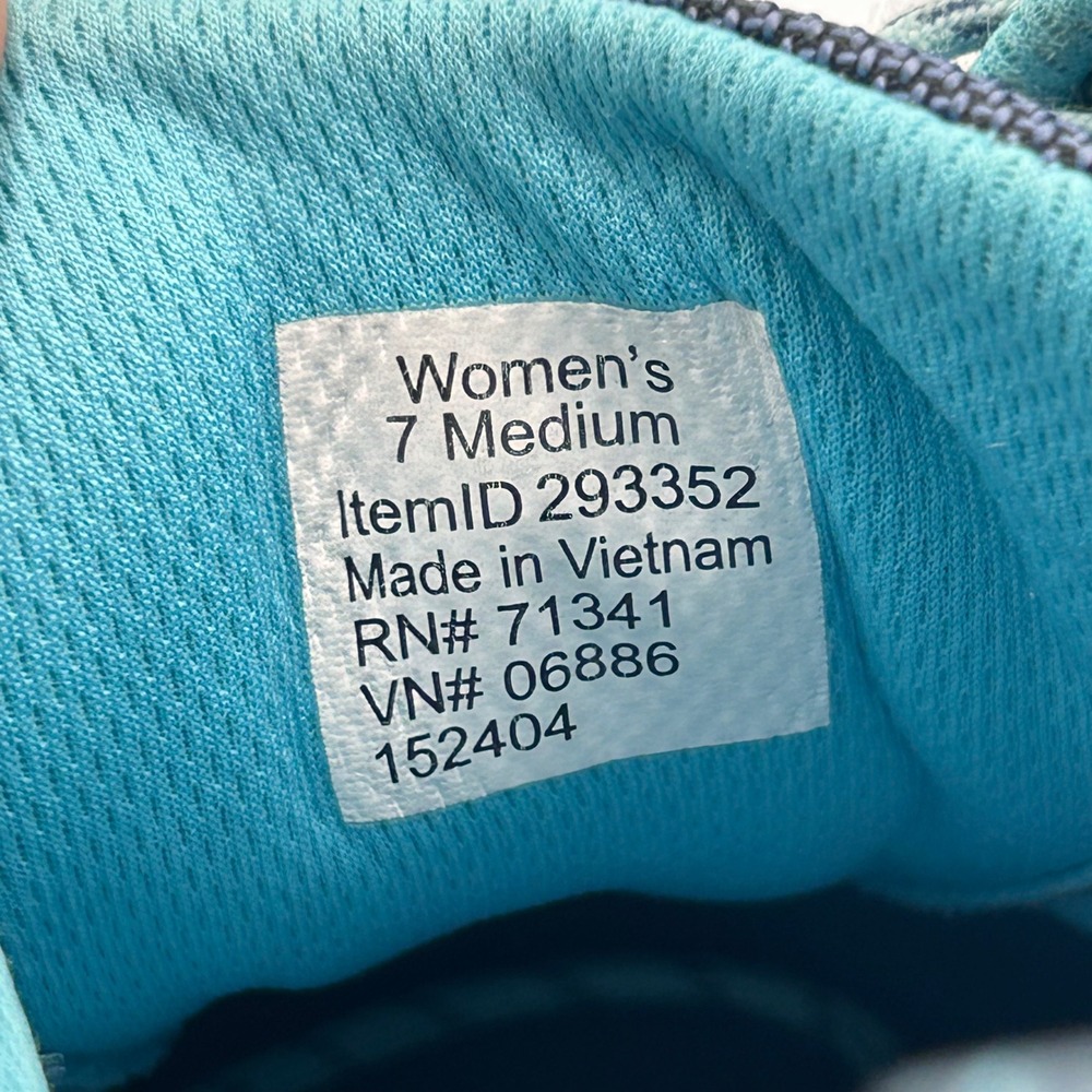 LL Bean Womens 7M Blue Suede Comfort Walking Shoes Athleisure Outdoor - Picture 8 of 10
